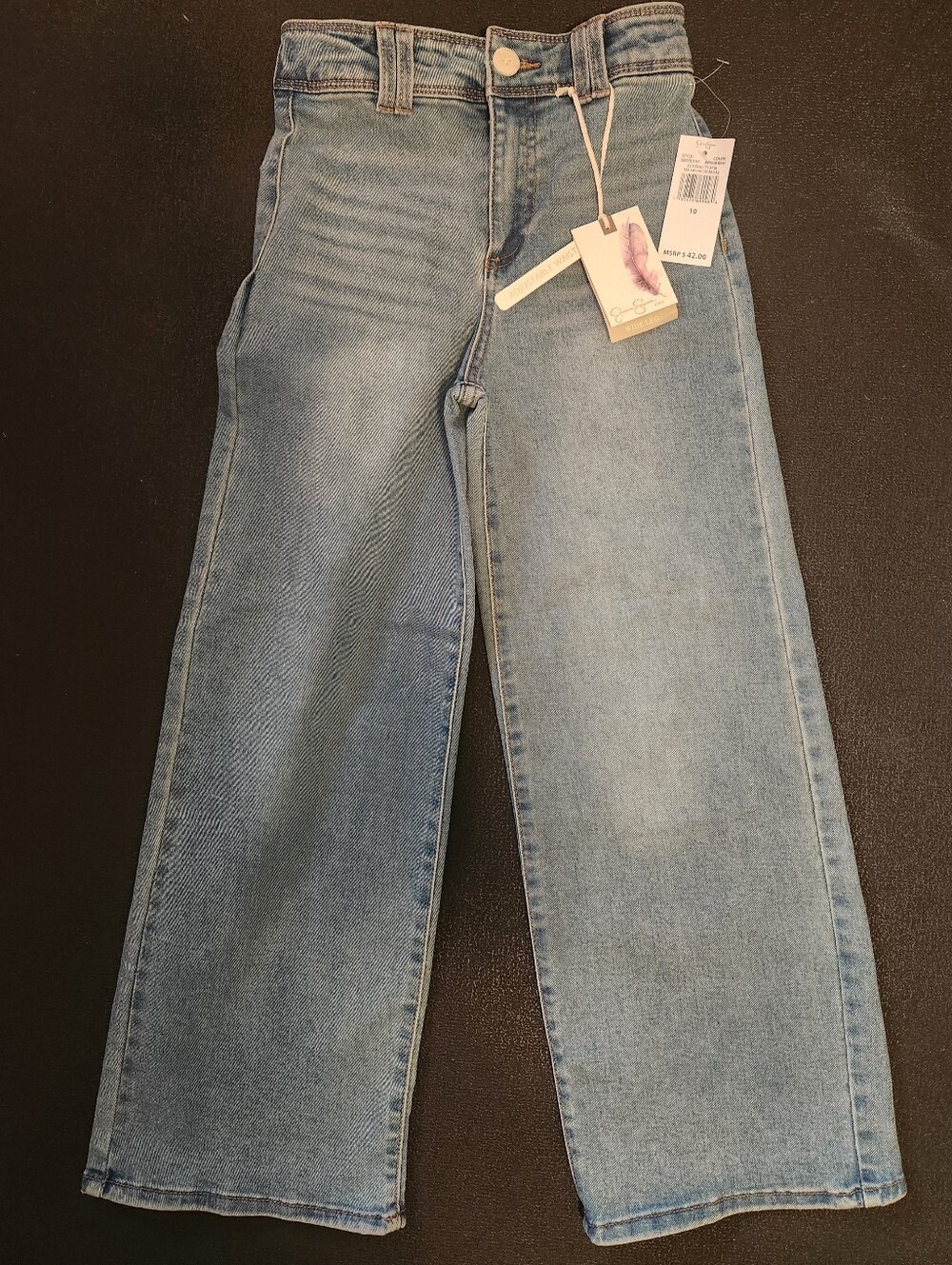 Jessica Simpson MIA WIDE LEG Mid Rise Stretch Denim Jeans - Girls Size 10 - NWT